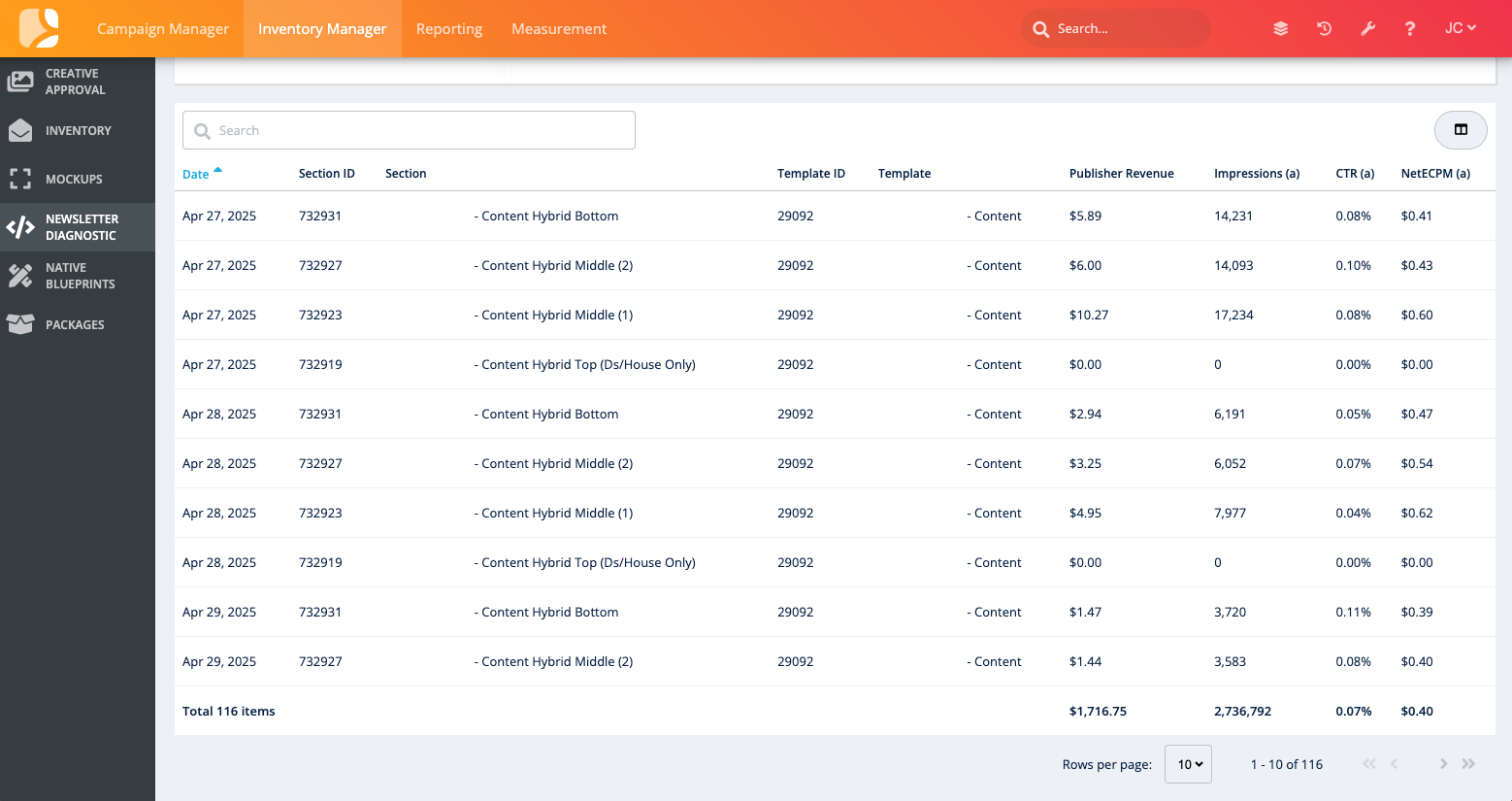 Newsletter Diagnostic Tool - LiveIntent Knowledge Base